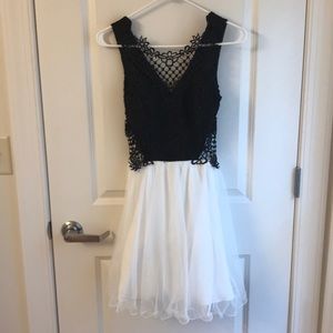 Black and white dress
